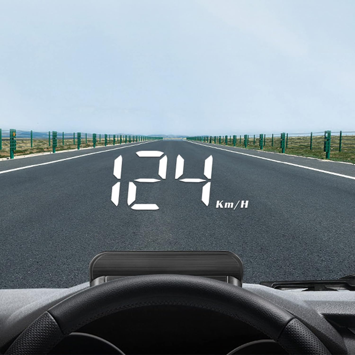 Pantalla de cabeza, GPS universal HUD, interfaz USB del velocímetro, velocidad, dirección de conducción, sobrevelocidad, código de error claro, para