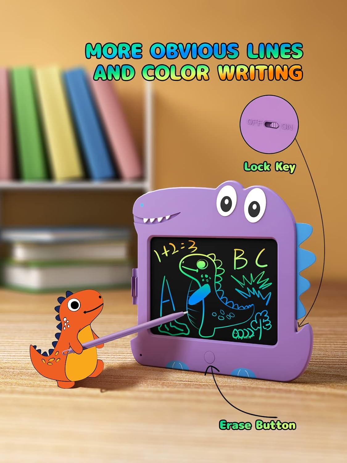 Tableta de escritura LCD para niños pequeños, tablero de garabatos de 8.5 pulgadas, almohadilla de dibujo para juegos de niños, tablero de dibujo de
