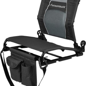 STRONGBACK Asiento de estadio portátil para gradas con reclinación ajustable y soporte trasero STRONGBACK Asiento de estadio portátil para gradas con reclinación ajustable y soporte trasero