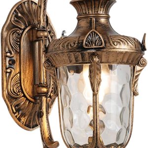 CNCEST Lámparas de pared para exteriores, exterior antioxidante, impermeable, pantalla de cristal, lámpara de iluminación de aplique de pared, farol CNCEST Lámparas de pared para exteriores, exterior antioxidante, impermeable, pantalla de cristal, lámpara de iluminación de aplique de pared, farol