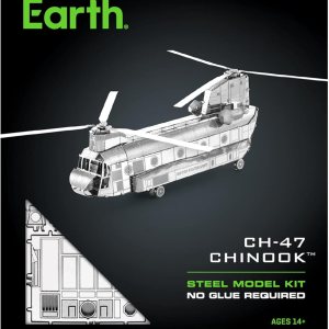 Metal Earth CH-47 Chinook Kit de modelo de metal 3D con pinzas Fascinaciones Metal Earth CH-47 Chinook Kit de modelo de metal 3D con pinzas Fascinaciones
