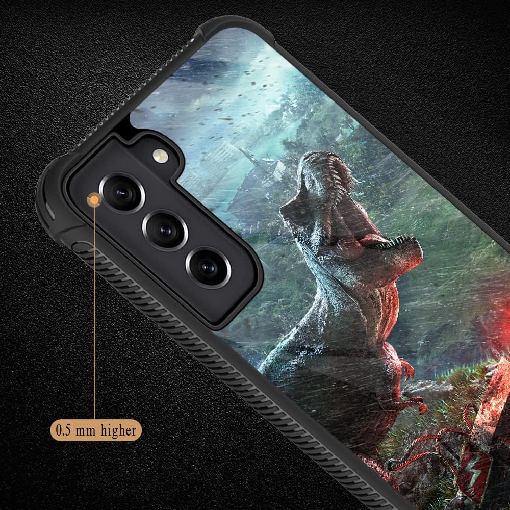 TnXee Funda compatible con Samsung Galaxy S21, Jurassic Dinosaur Galaxy S21 para niños, reforzar las cuatro esquinas, a prueba de golpes,