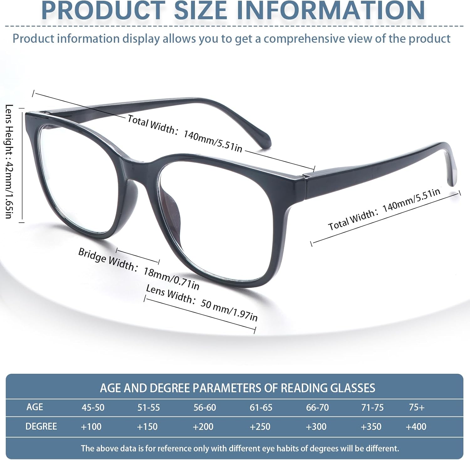 VIDEBLA Paquete de 6 lentes de lectura con bloqueo de luz azul, para mujeres y hombres, antirreflejos, antirreflejos, con funda de cuero
