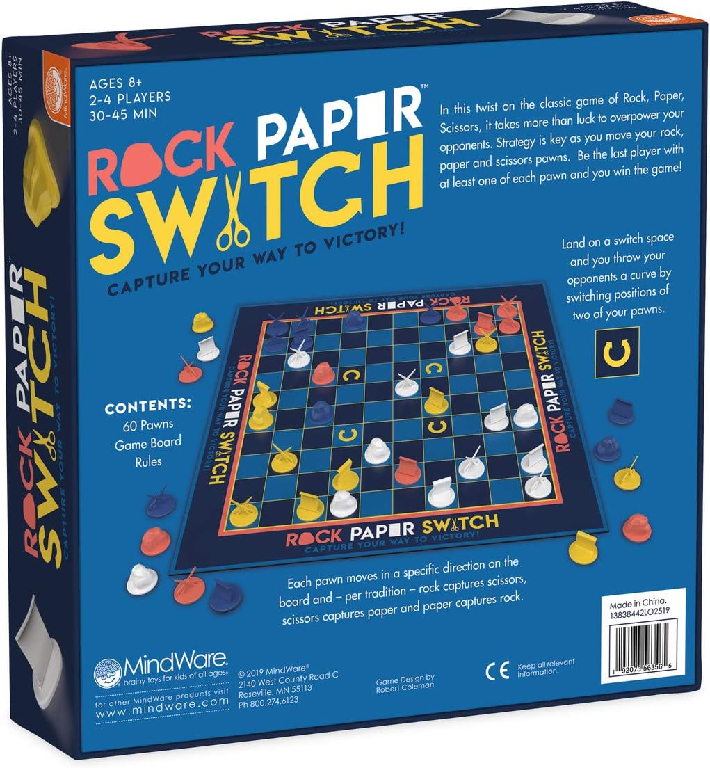 Mindware Juego de interruptor de papel de roca