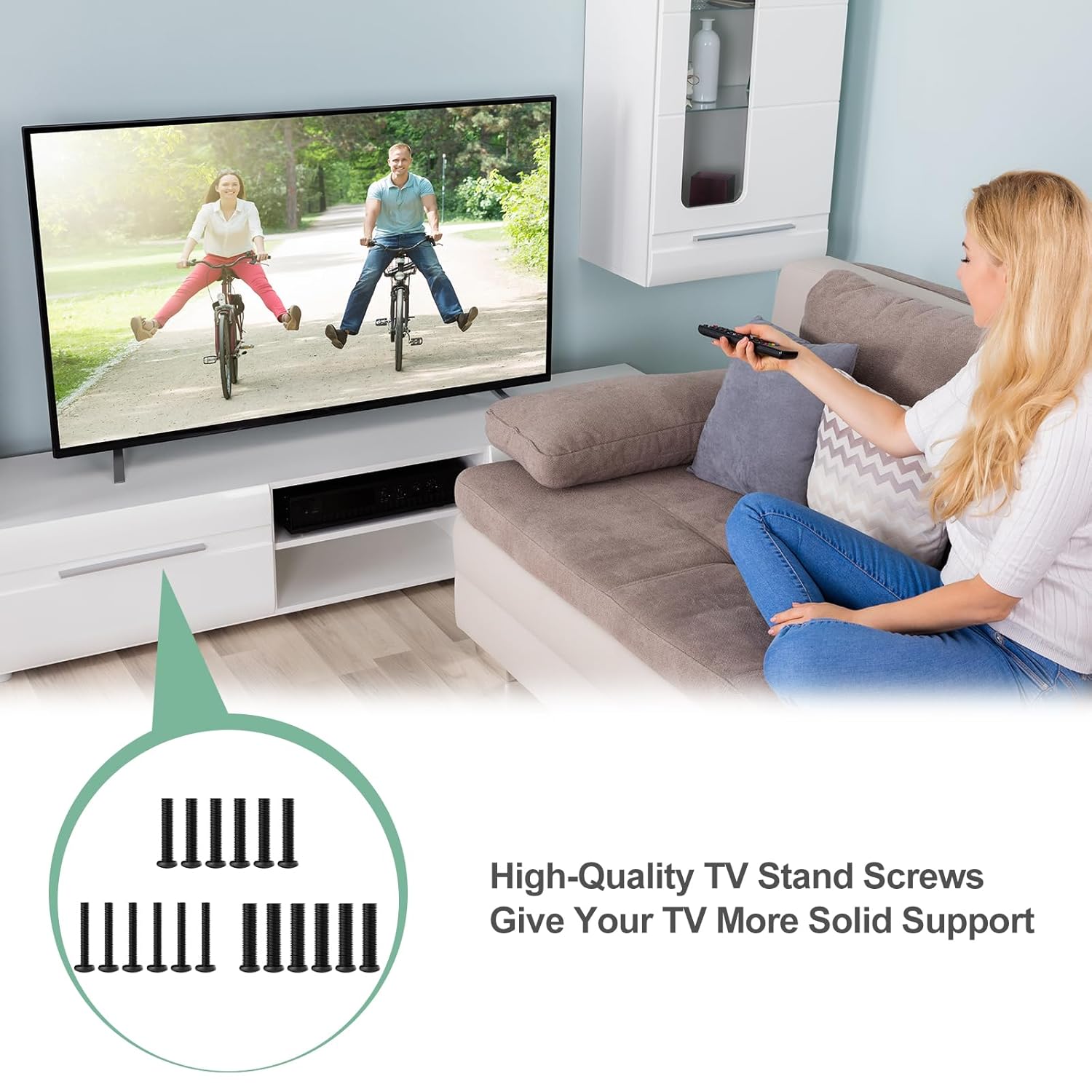 Kit de tornillos para tornillos de soporte de TV LG, para tornillos de patas de TV LG, 60UJ6050 60UJ6540 60UK6090 60UM6900 60UN7300 65UJ6300