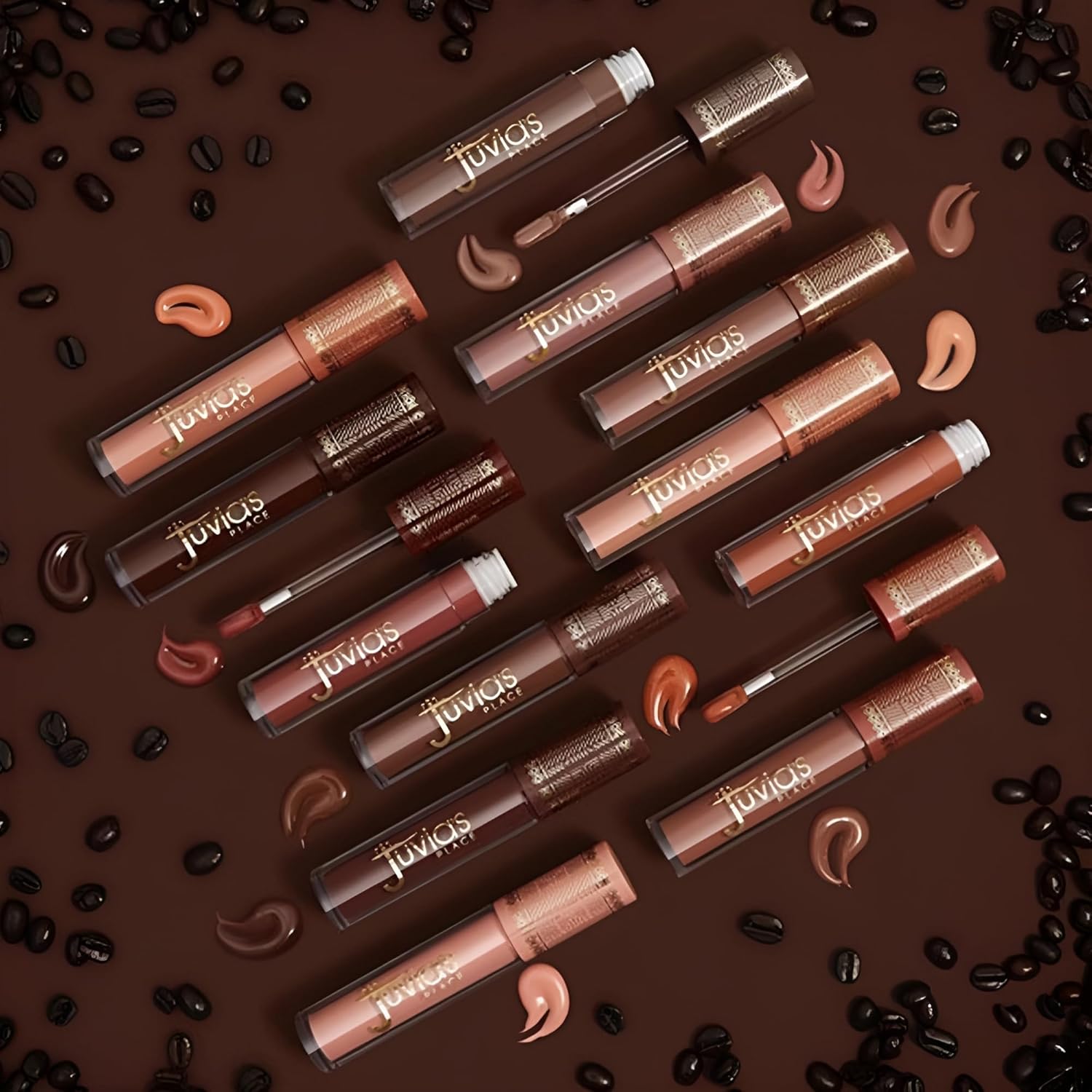 Juvia’s Place Café Shop – Brillo de labios CookieButter – Belleza hidratante Tintado Claro Brillos Hidratantes Larga Duración Plumping Brillo