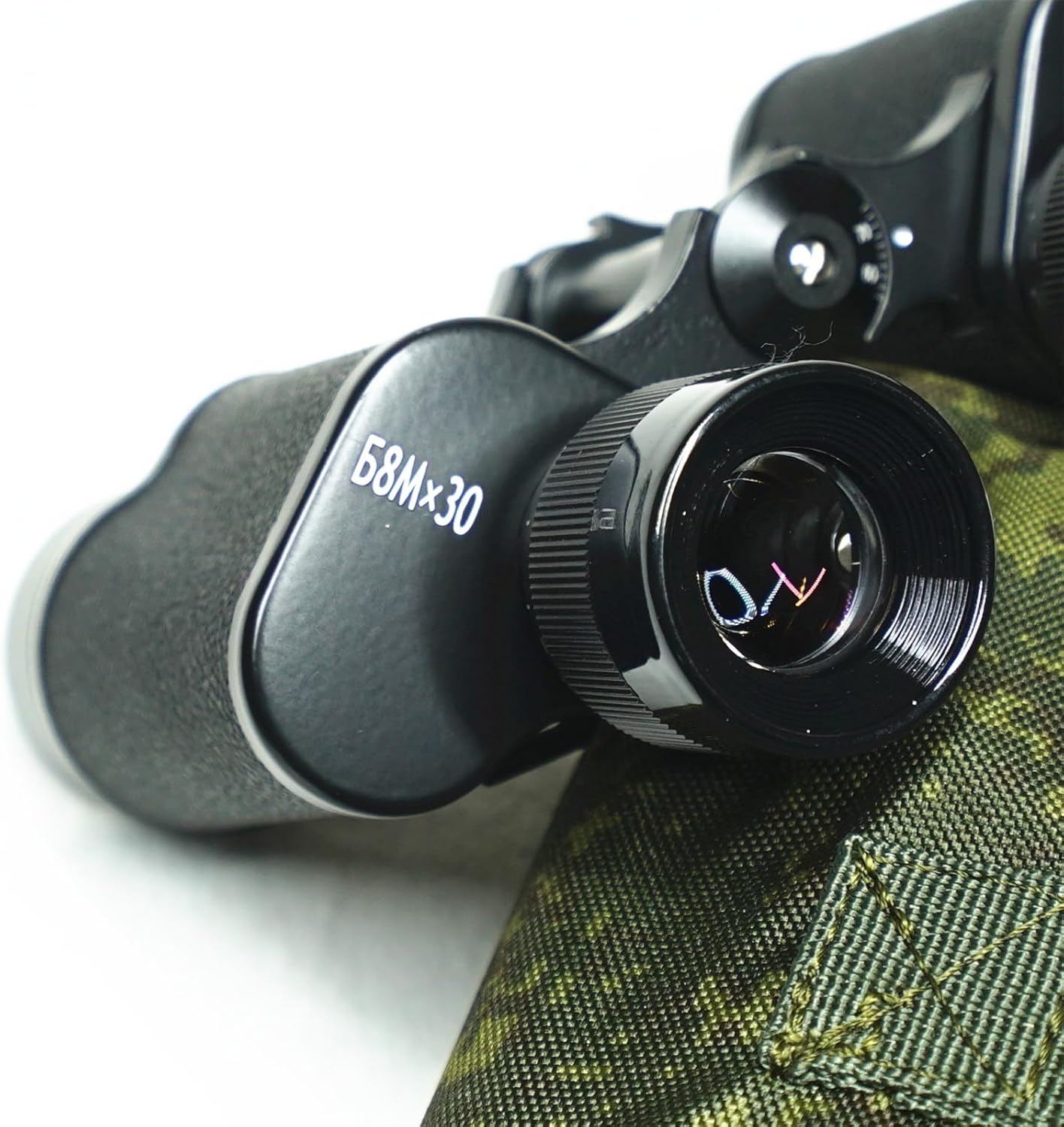 Binoculares rusos Baigish 8X30 telescopio profesional binocular del ejército de metal completo con telémetro ocular para la caza
