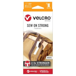VELCRO Brand Cinta de tela fuerte para coser  Rollo de 30 pulgadas, color blanco VELCRO Brand Cinta de tela fuerte para coser  Rollo de 30 pulgadas, color blanco