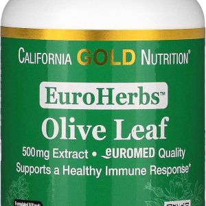 Extracto de hoja de olivo 500 mg, 18% de oleuropeína, calidad europea procesada en España, 180 cápsulas vegetales, California Gold Nutrition Extracto de hoja de olivo 500 mg, 18% de oleuropeína, calidad europea procesada en España, 180 cápsulas vegetales, California Gold Nutrition