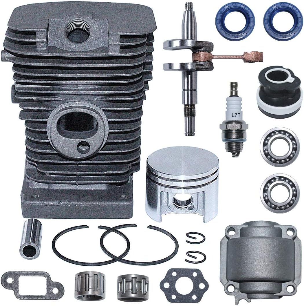 38MM para motosierra Stihl MS170 MS180 018 017 Cilindro del motor Cigüeñal Pistón, Cilindro, Pistón, Pin, Anillos, Circlip, Cojinete de aguja, Sello