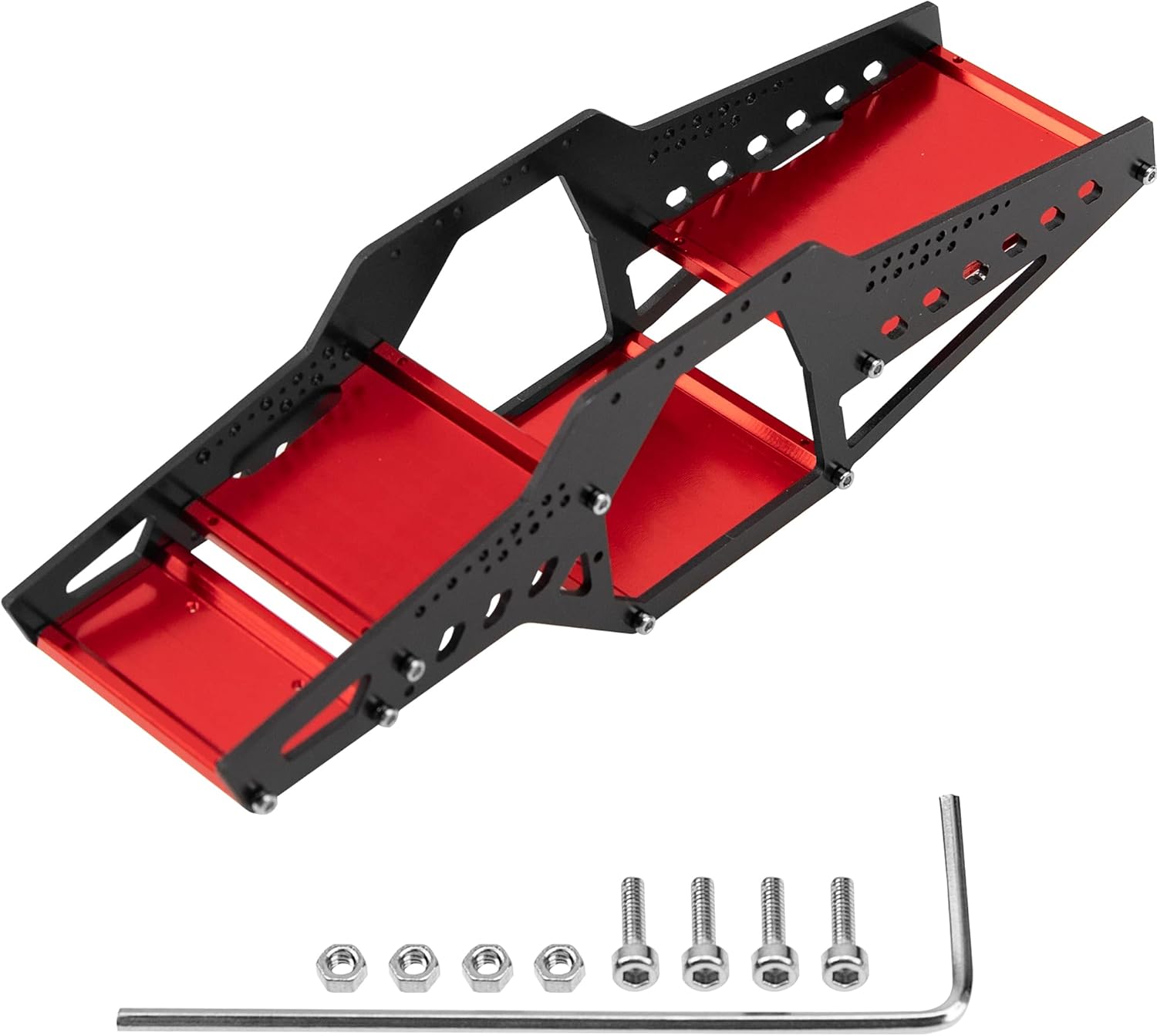 ShareGoo – Kit de marco de aluminio para chasis de rocas compatible con 124 axial SCX24 90081 AXI0001 AXI0001 AXI0002 AXI0005 AXI0006 RC Crawler