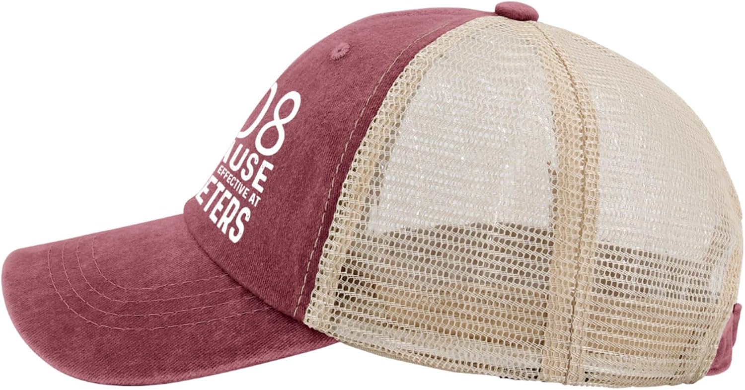 Dad Hat 308 Because Rocks Not Effective at 700 Meters Trucker Hat Men Gorra de malla vintage para verano