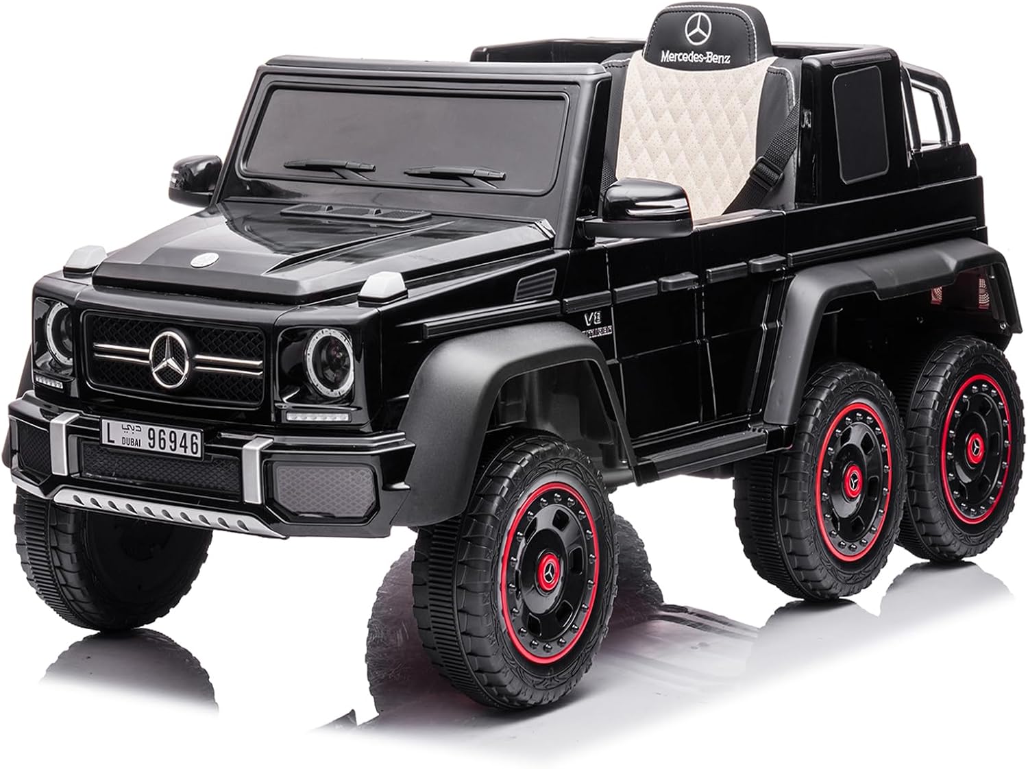 ccko Auto eléctrico para niños, vehículo eléctrico para niños de 24 V 200 W, auto eléctrico Mercedes-Benz con licencia para niños con amortiguador