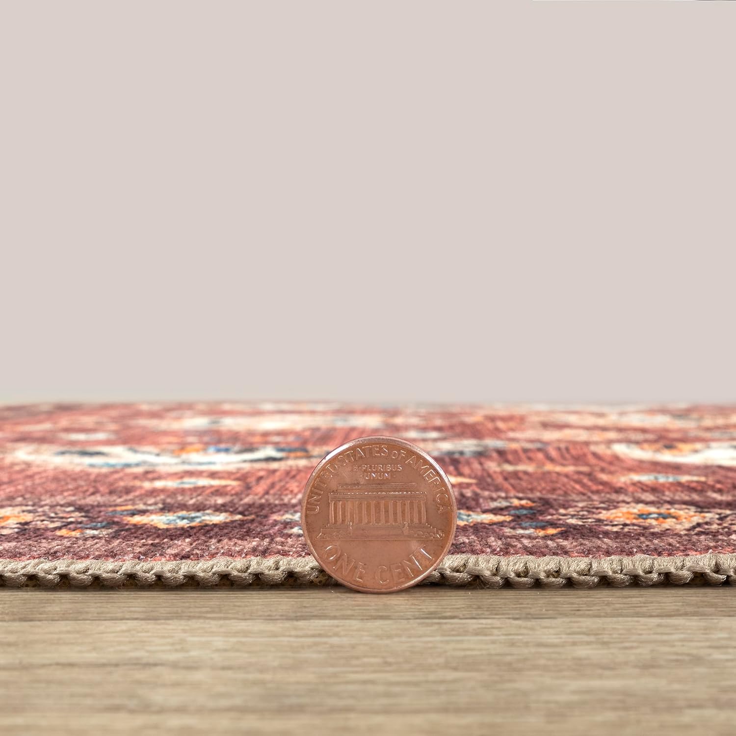 Adiva Rugs Alfombra de área lavable a máquina de 3 x 5 pies con parte trasera antideslizante para sala de estar, dormitorio, baño, cocina, alfombra