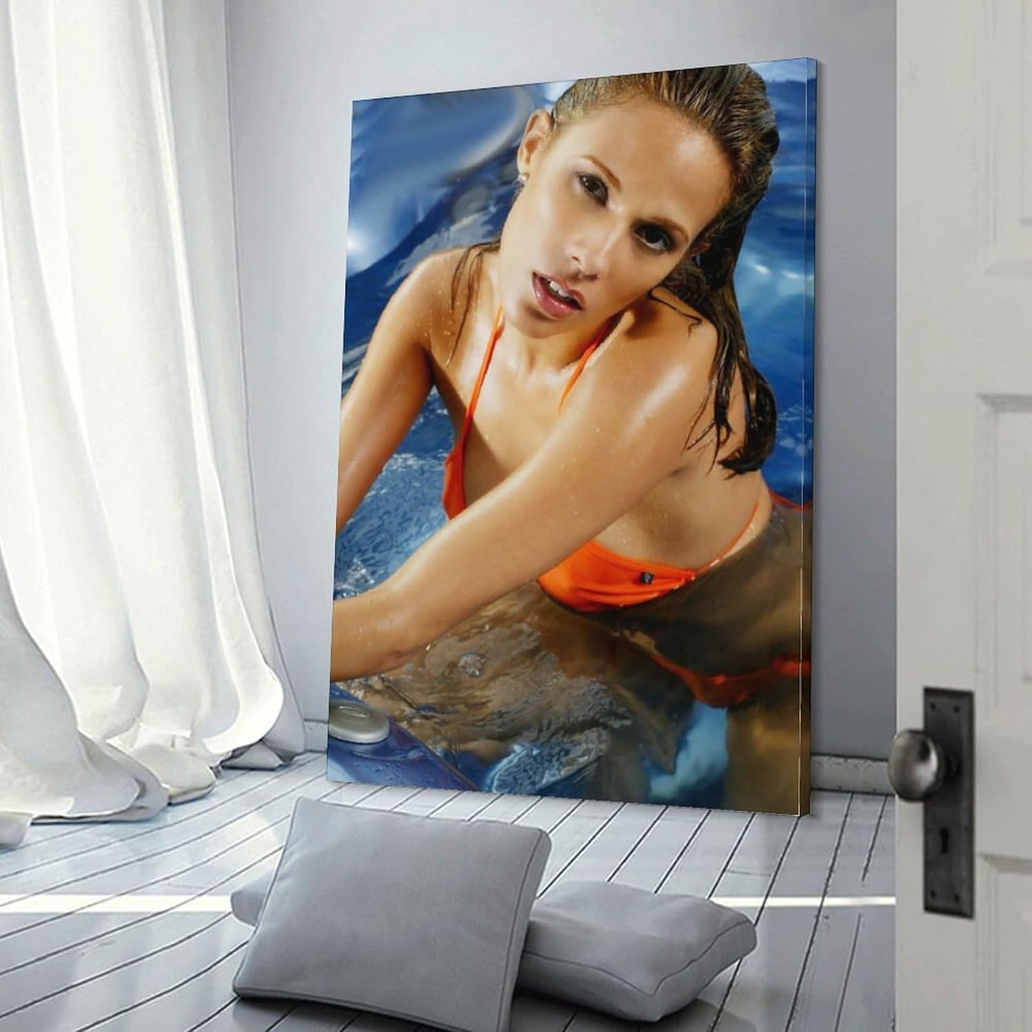Póster de Bonnie-Jill Laflin, modelo caliente y sexy, impresión artística de pared, pintura fotográfica, cuadro colgante, decoración de dormitorio