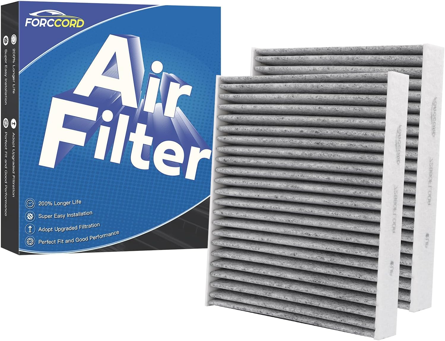Paquete de 2 filtros de aire de cabina HEPA para Subaru Ascent 2019-23, Crosstrek 2018-23, Impreza 2017-23, Legacy 2020-24, repuesto de carbón