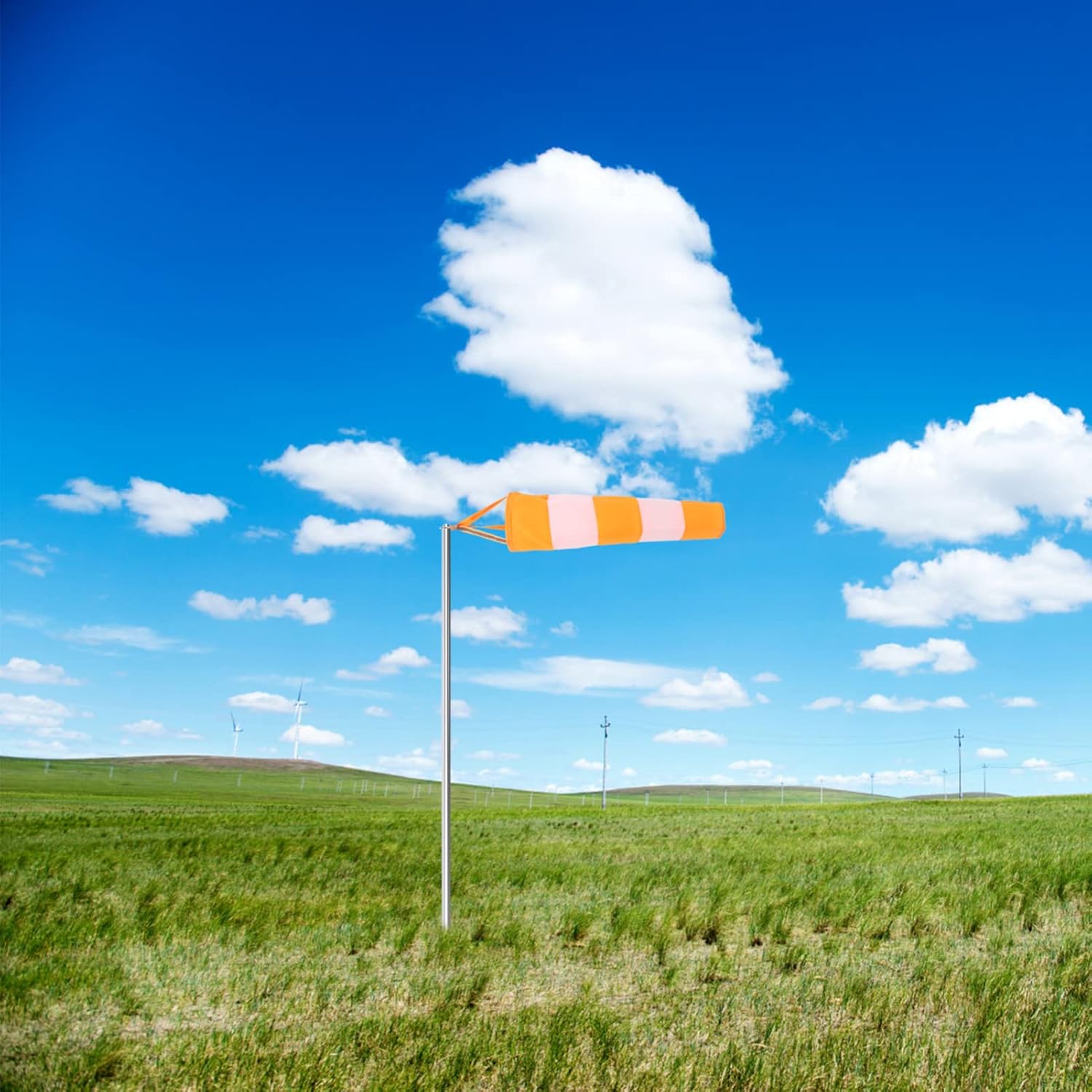 BESPORTBLE Windsock – Calcetines de viento para exteriores, resistentes para aeropuerto, para colgar en exteriores, con cinturón reflectante, para