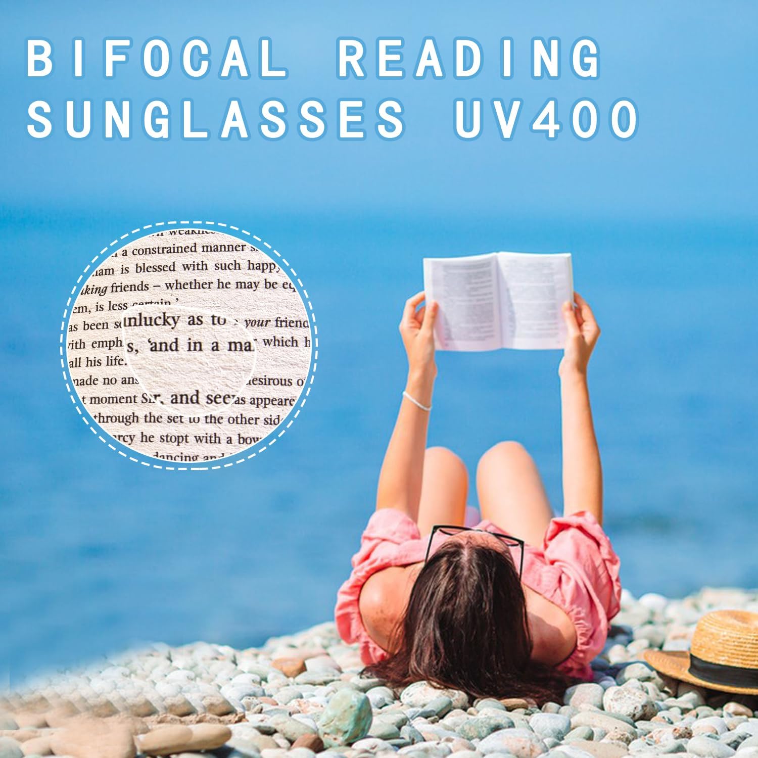 MMOWW Gafas de sol bifocales de lectura para mujer, paquete de 3 lentes de lectura para exteriores