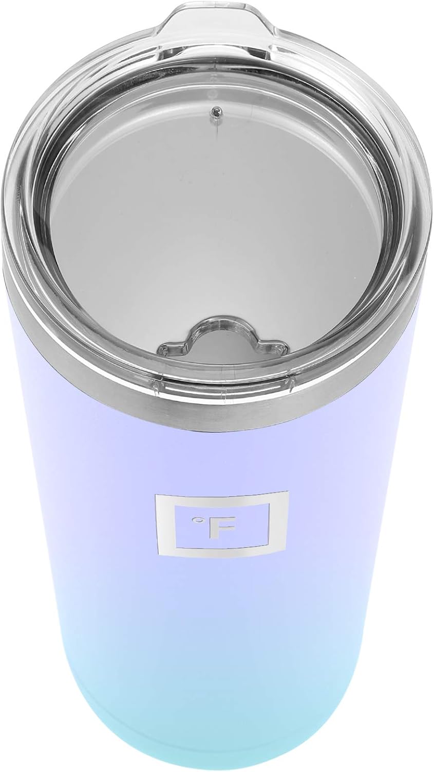 IRON FLASK Vaso clásico de 16, 24 o 32 onzas, acero inoxidable aislado al vacío, frío o caliente, moderno de doble pared, simple vaso térmico de