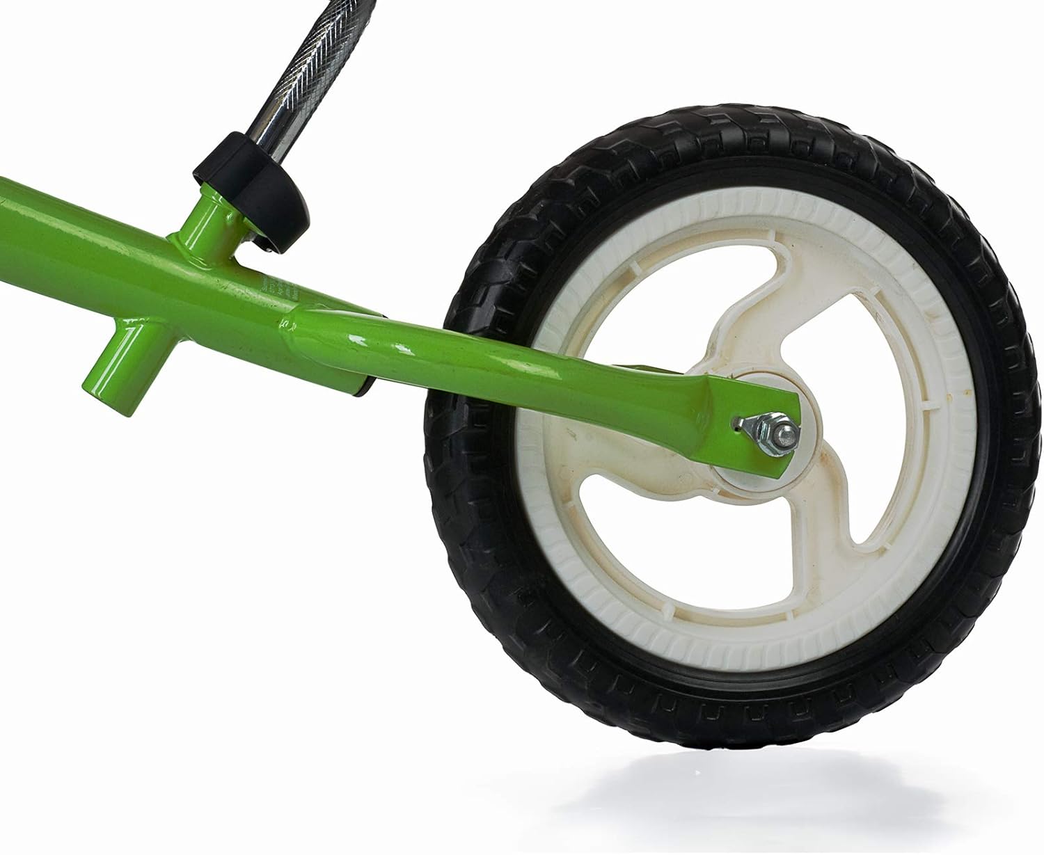 Bicicleta de equilibrio para niños de 3 a 5 años, neumáticos de 12 pulgadas, bicicleta de entrenamiento sin pedal para niños pequeños y niñas, verde