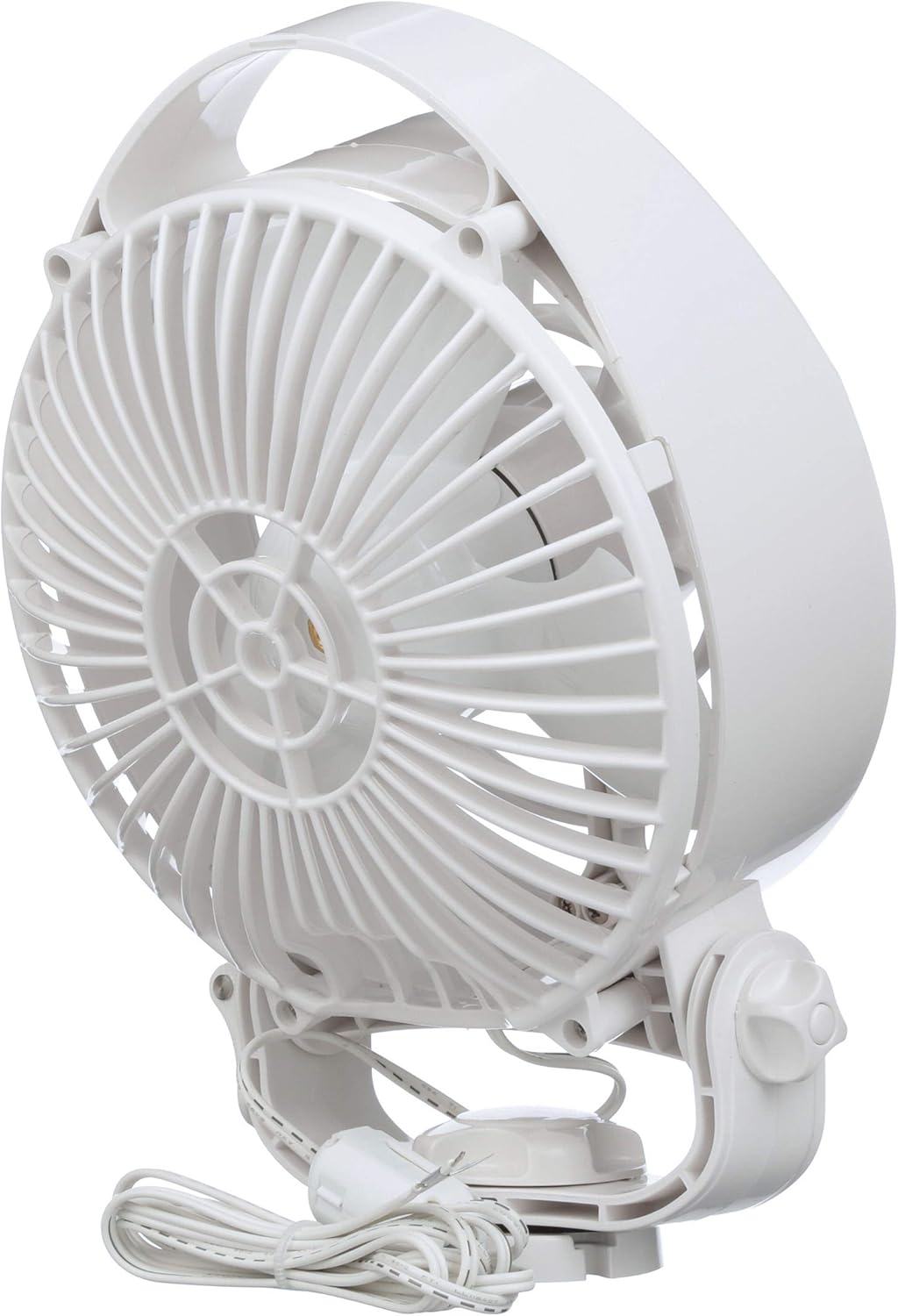Ventilador Bora de Caframo, diseño compacto con potente flujo de aire, bajo consumo de potencia, 5000 horas de vida del motor, fabricado en Canadá,