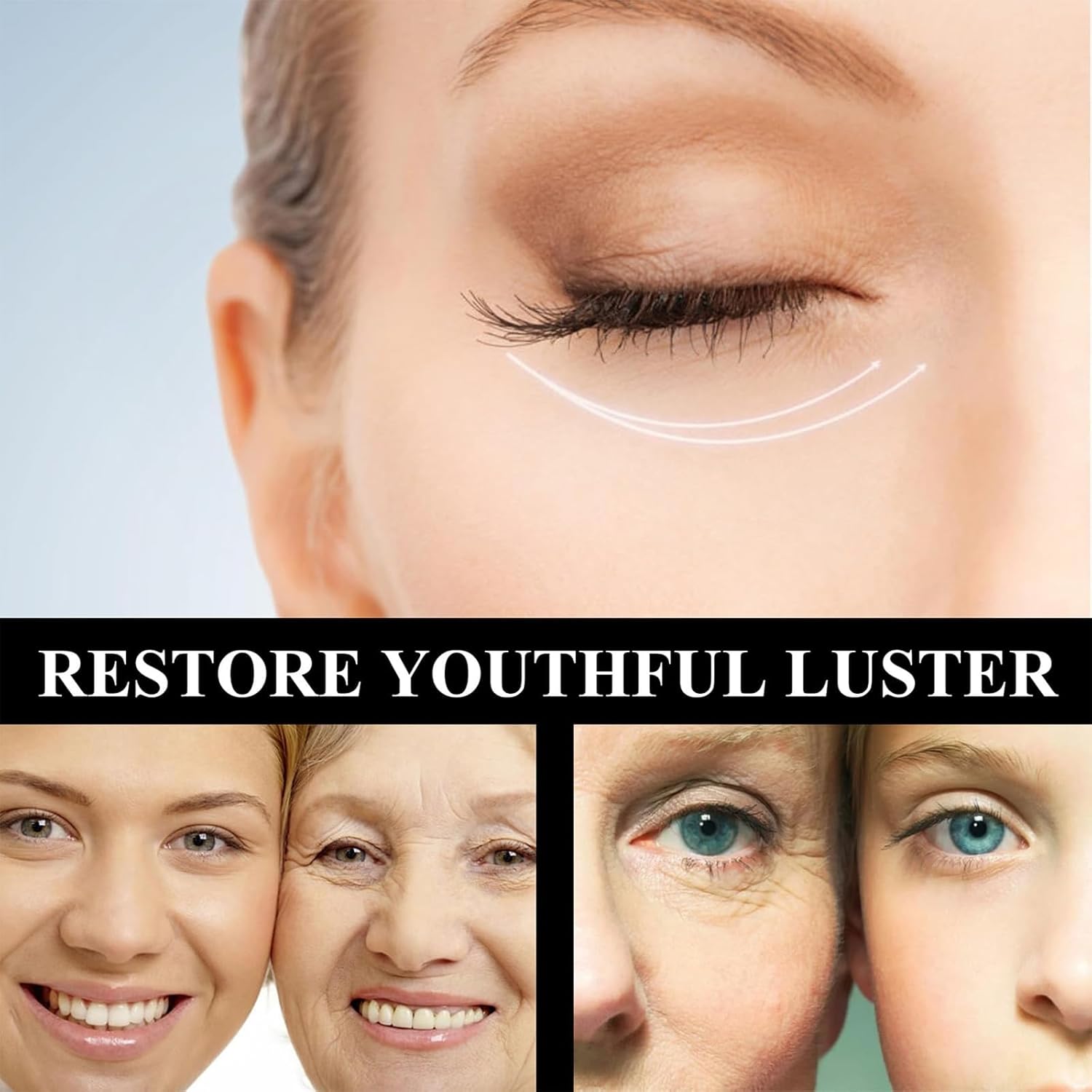 A.M.G – Crema antiarrugas con cafeína para ojos tardíos, crema de ojos con cafeína A.M.G, crema de ojos antiarrugas con cafeína, crema de ojos