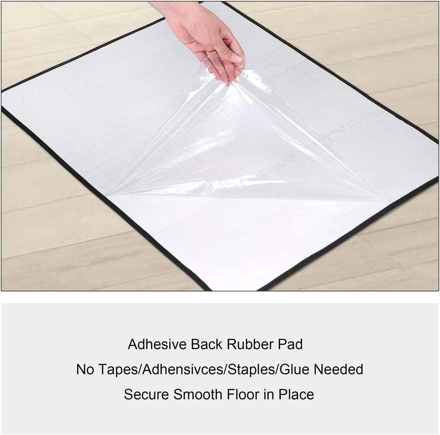 PURE ERA Alfombra para escaleras, sin cinta, autoadhesiva, antideslizante, antideslizante, para interiores, alfombra de piso para cocina, baño,