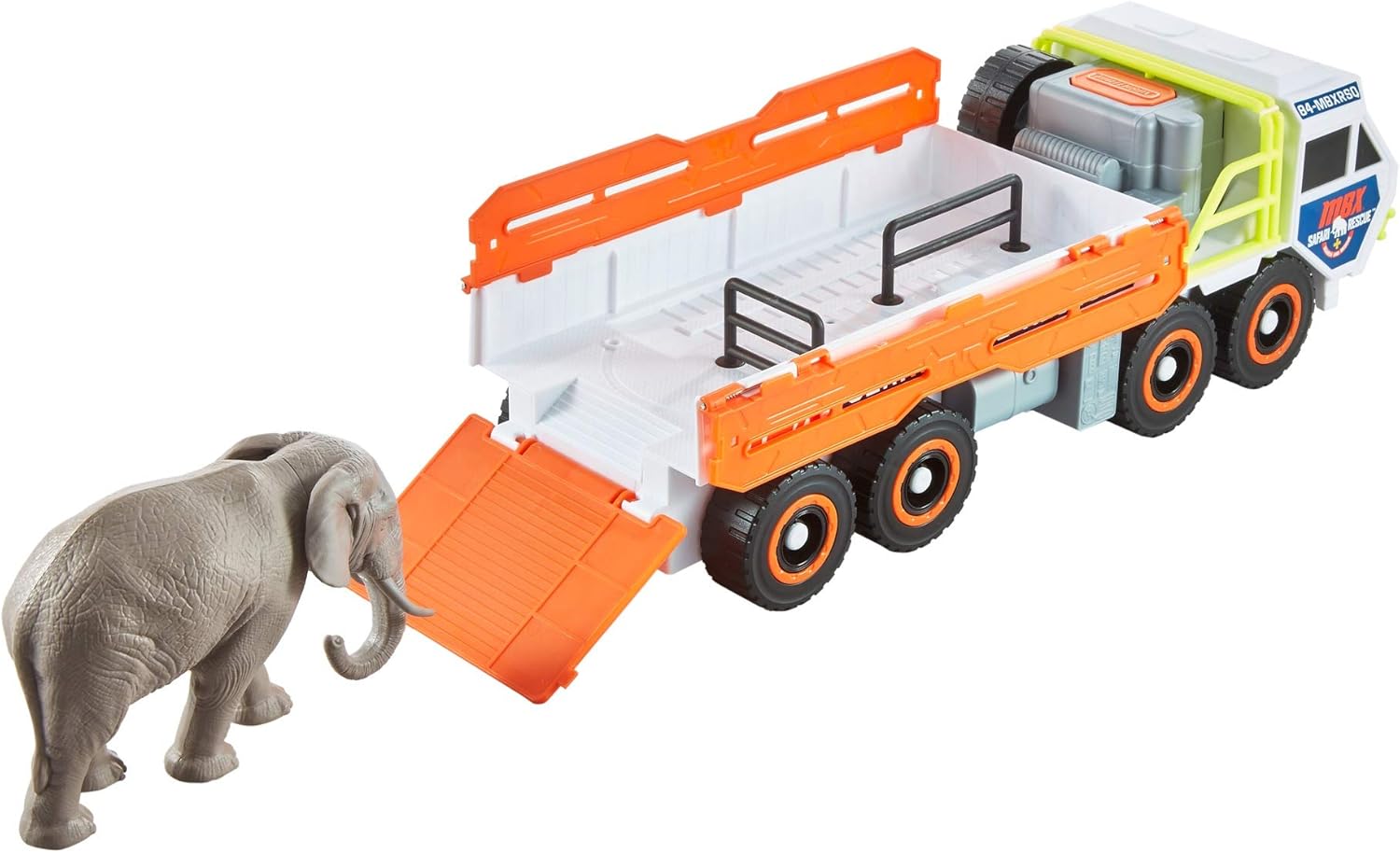 Matchbox Elephant Off-Road Rescue Adventure Set con figura de camión y elefante, juego de acción y exploración para niños a partir de 3 años
