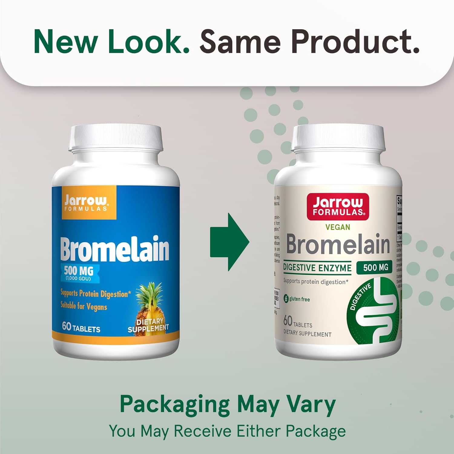 Jarrow Formulas Bromelina 500 mg – Enzimas digerentes de proteínas de piña – Ayuda y apoya la digestión de proteínas – Suplemento dietético – Apto