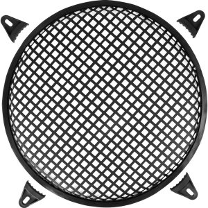X AUTOHAUX Cubierta de altavoz de audio de coche negro de 12 pulgadas de malla metálica Subwoofer Grill Horn Guard X AUTOHAUX Cubierta de altavoz de audio de coche negro de 12 pulgadas de malla metálica Subwoofer Grill Horn Guard
