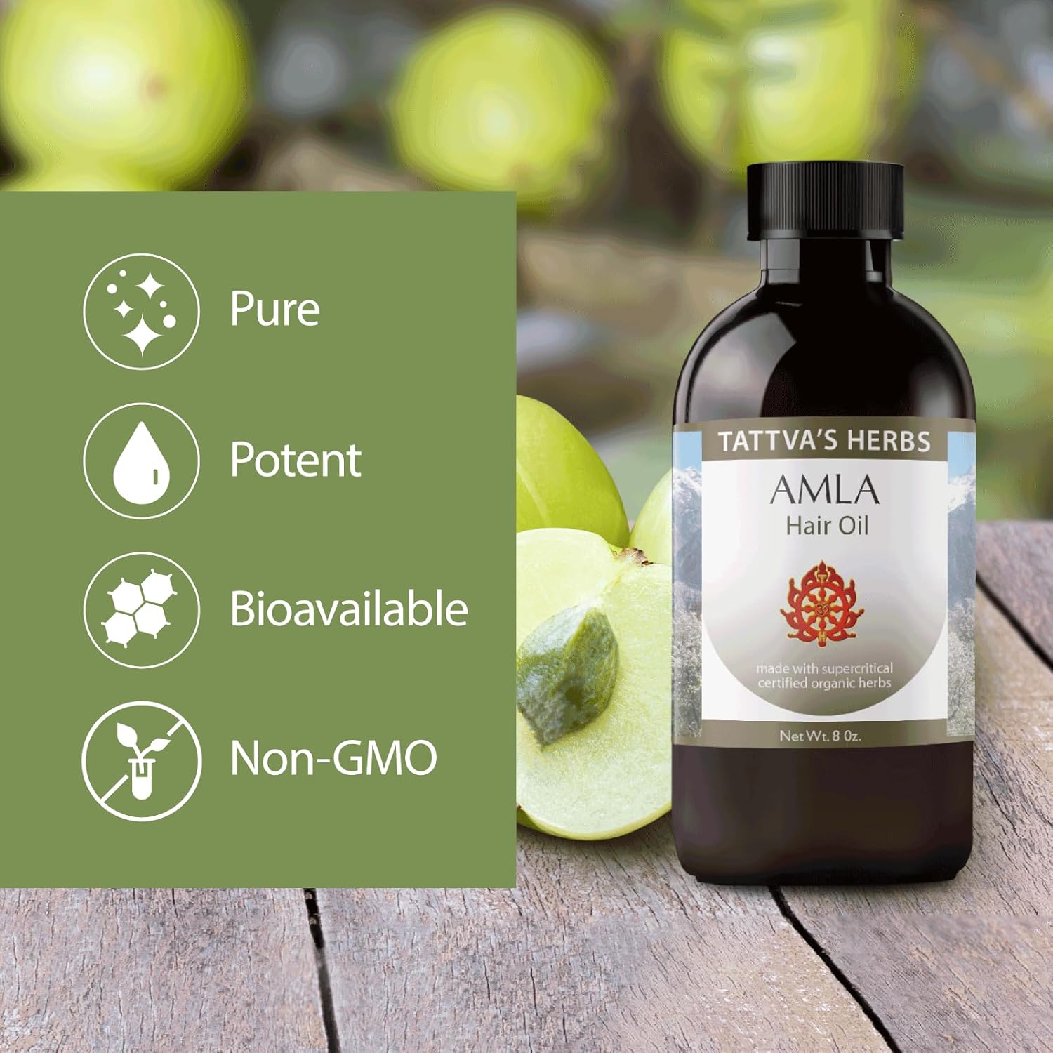 Tattva’s Herbs Amla Hair Oil 8 oz (paquete de 2 unidades de 16 onzas)  Promueve el crecimiento del cabello  Acondicionador natural que reduce el