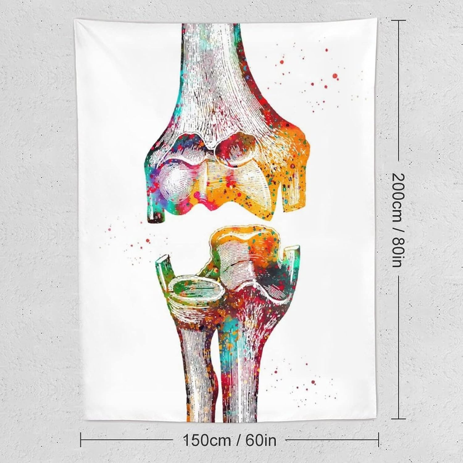 Pintura abstracta de arte moderno, tapiz de codo, medicina humana, arte de Rosalias, pintura de poliéster, impresiones artísticas para colgar en el