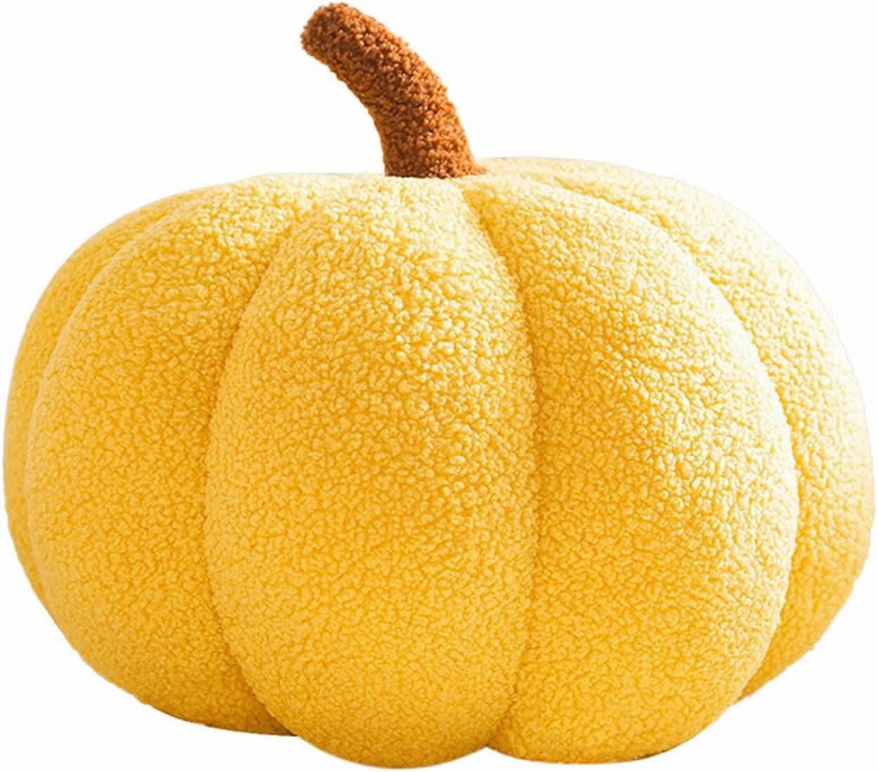 Almohada de calabaza para Acción de Gracias, cojín decorativo 3D de calabaza, cojín de felpa ultra suave para automóvil, dormitorio, sofá, sala de