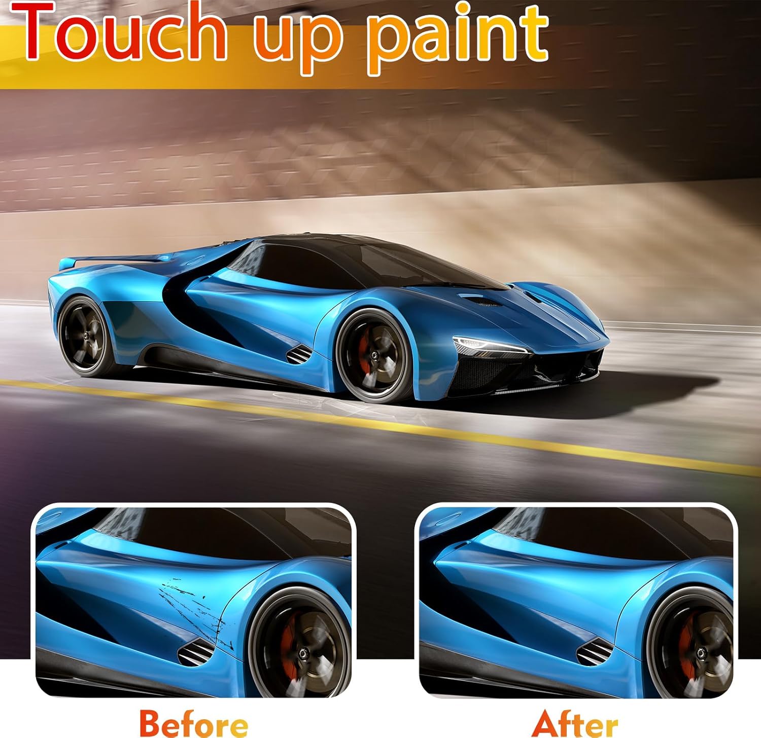Pintura de retoque para automóviles, reparación de arañazos de pintura de automóvil fácil y rápida, bolígrafo removedor de arañazos de automóvil dos