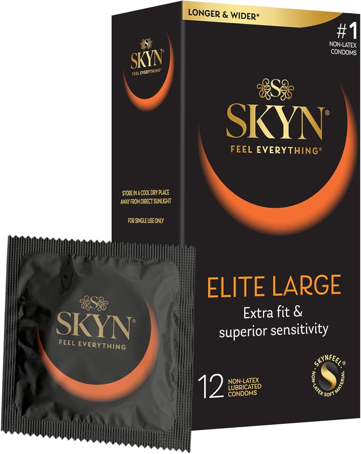 SKYN Preservativos grandes de poliisopreno naturales 12 unidades SKYN Preservativos grandes de poliisopreno naturales 12 unidades