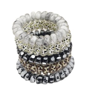 Cuerda de pelo 5 unids leopardo impresión teléfono cable círculo lunares pantalla impresión accesorios para el cabello Headwear cuerda de pelo Cuerda de pelo 5 unids leopardo impresión teléfono cable círculo lunares pantalla impresión accesorios para el cabello Headwear cuerda de pelo