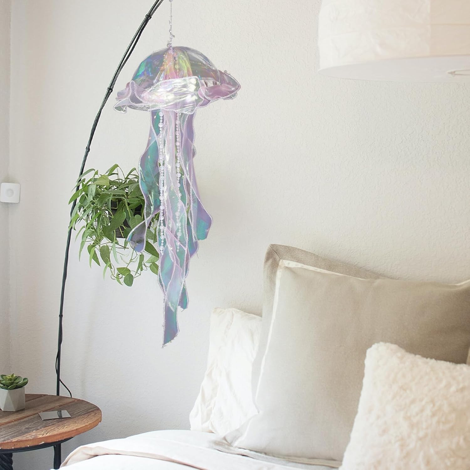 OSALADI 3 linternas de papel de medusas, lámpara de medusas coloridas, linterna colgante, lámpara flotante, decoración de fiesta de sirena, luz