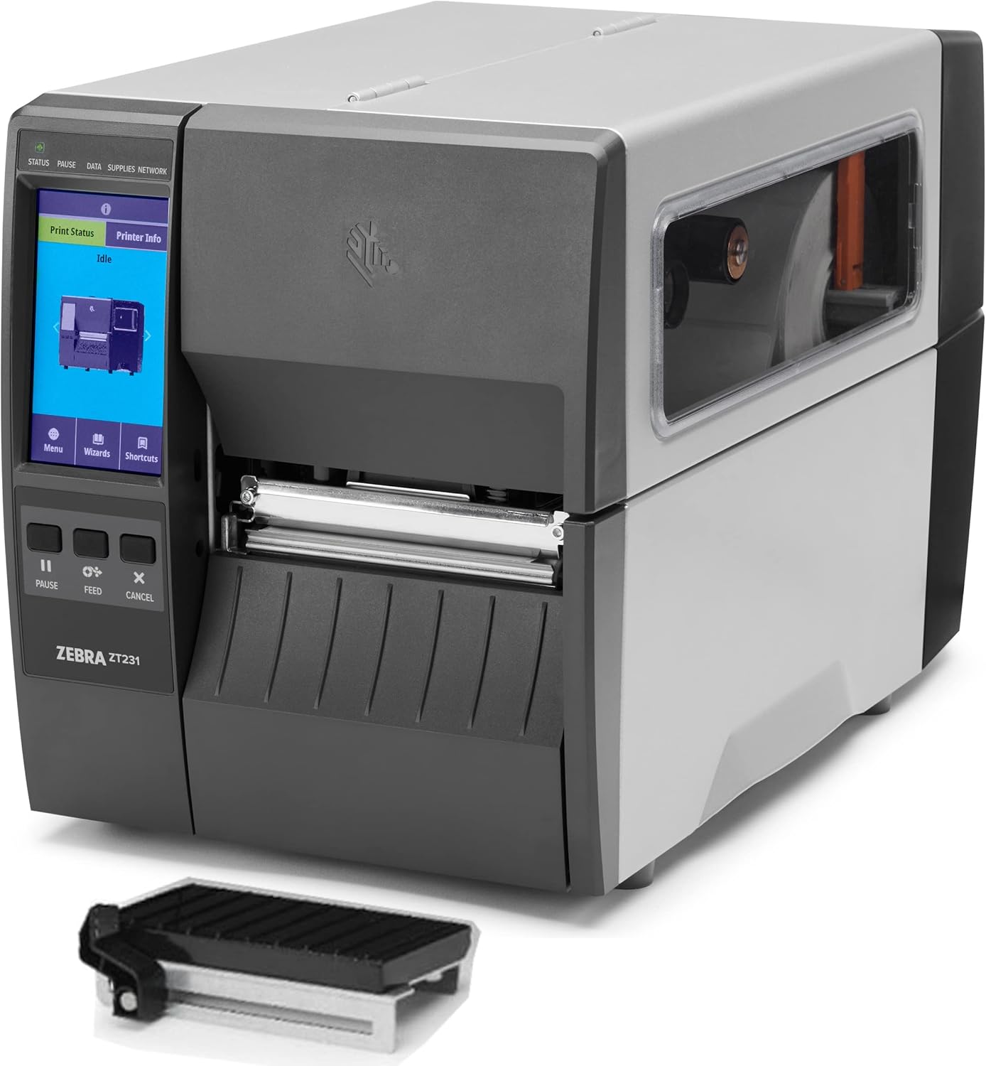 Zebra ZT231 ZT23142-T01000FZ Impresora de etiquetas de código de barras industrial de transferencia térmica y térmica directa – USB, serie,
