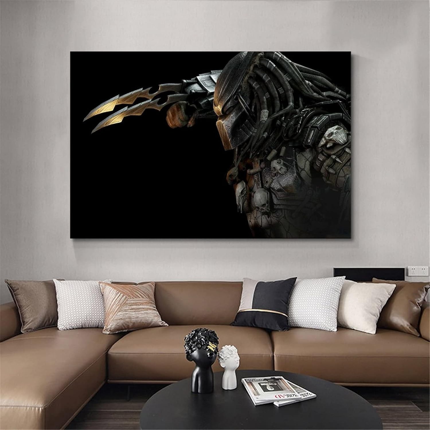 ZZHIY Póster de The Predator Vs Alien, pintura decorativa, lienzo, arte de pared, para sala de estar, dormitorio, 12 x 18 pulgadas (11.8 x 17.7 in)