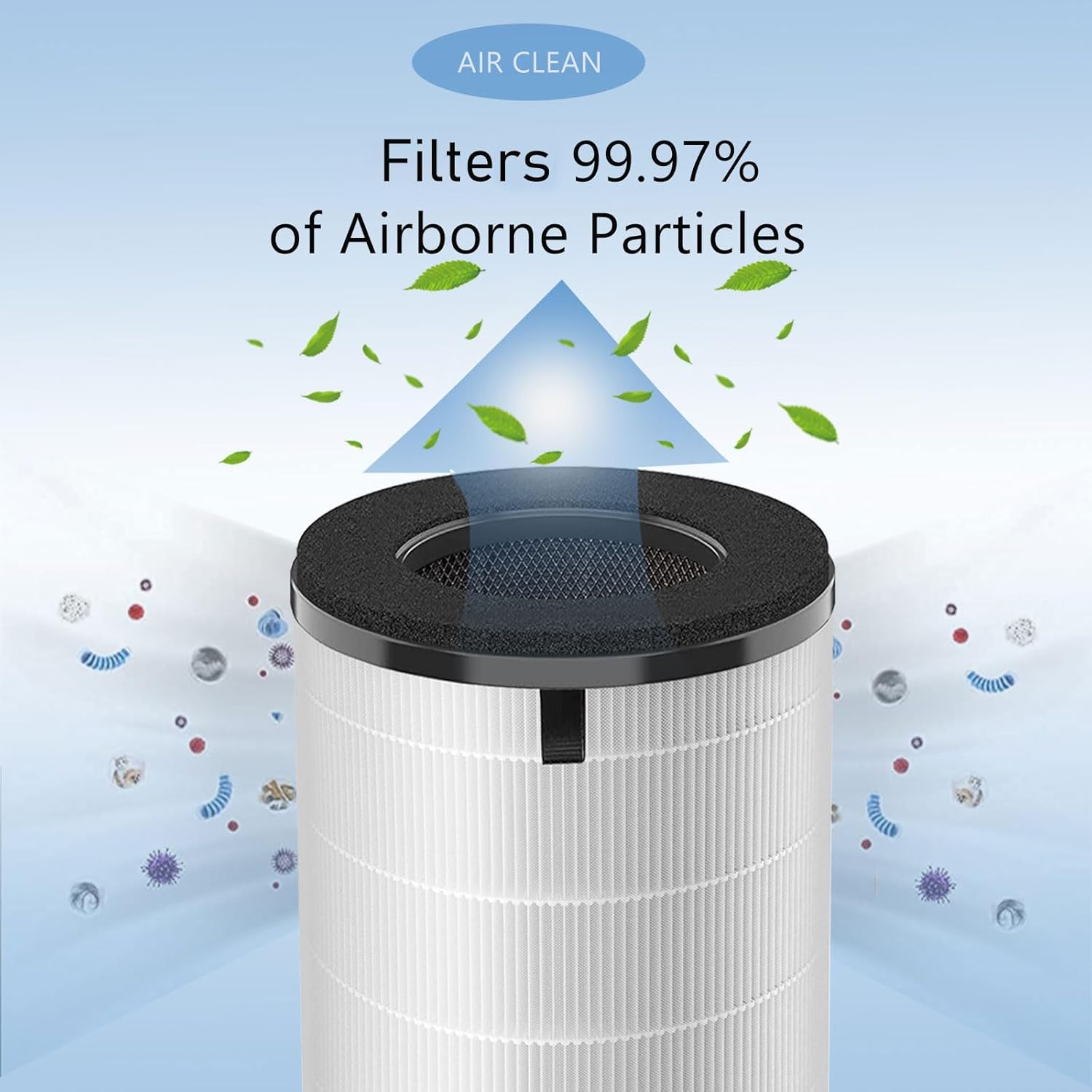 AP-T45 AP-T40FL Filtro de repuesto HEPA compatible con 1461901 Homedics Total Clean 5 en 1 purificador de aire, AP-T40 AP-T45WT AP-T40WT AP-T45-BK