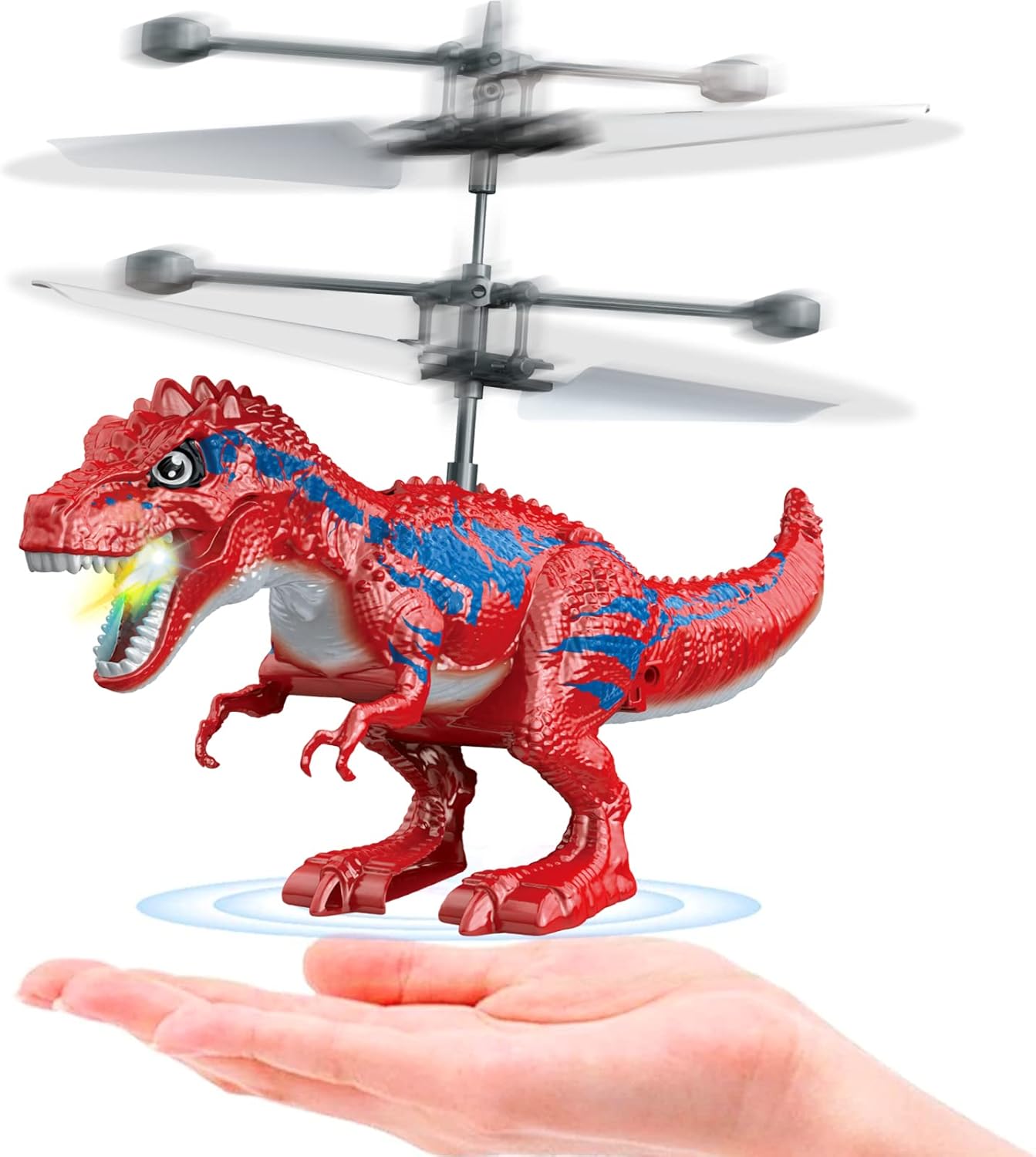 Juguetes de dinosaurio, bola de juguete voladora mejorada por infrarrojos de inducción RC de juguete para niños, helicóptero LED, drone volador,