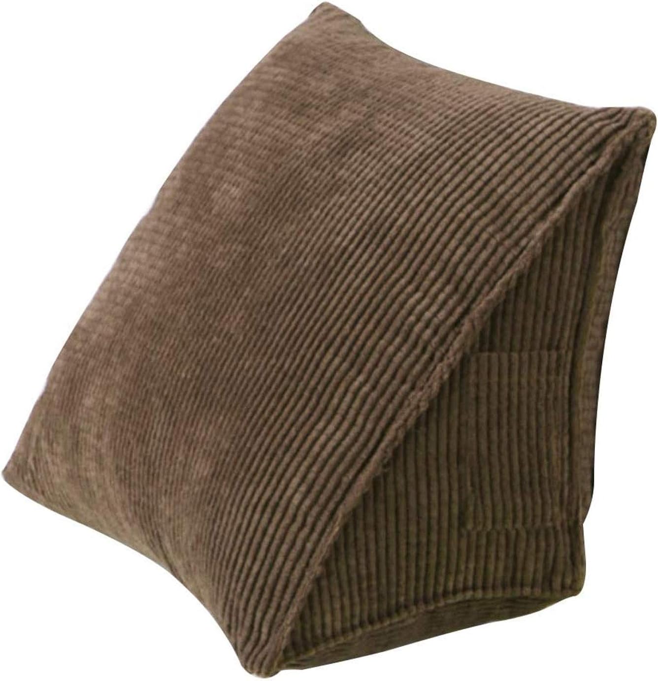 Almohada de lectura de cuña suave, cojín triangular de pana para respaldo, posicionamiento para sofá, cama, silla de oficina, almohada de apoyo para
