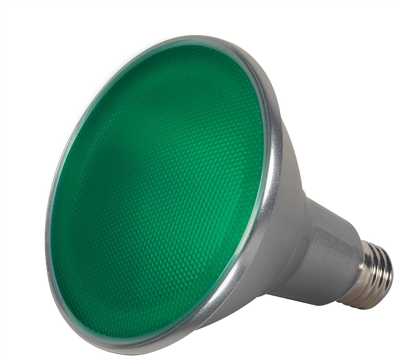 Satco S9481 Par38 LED Verde 40′ Beam Spread Base Bombilla Mediana, 15W