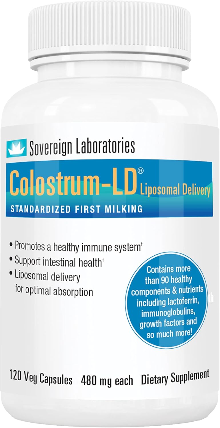 Colostrum-LD – Cápsulas de calostro – 120 unidades – Entrega liposomal