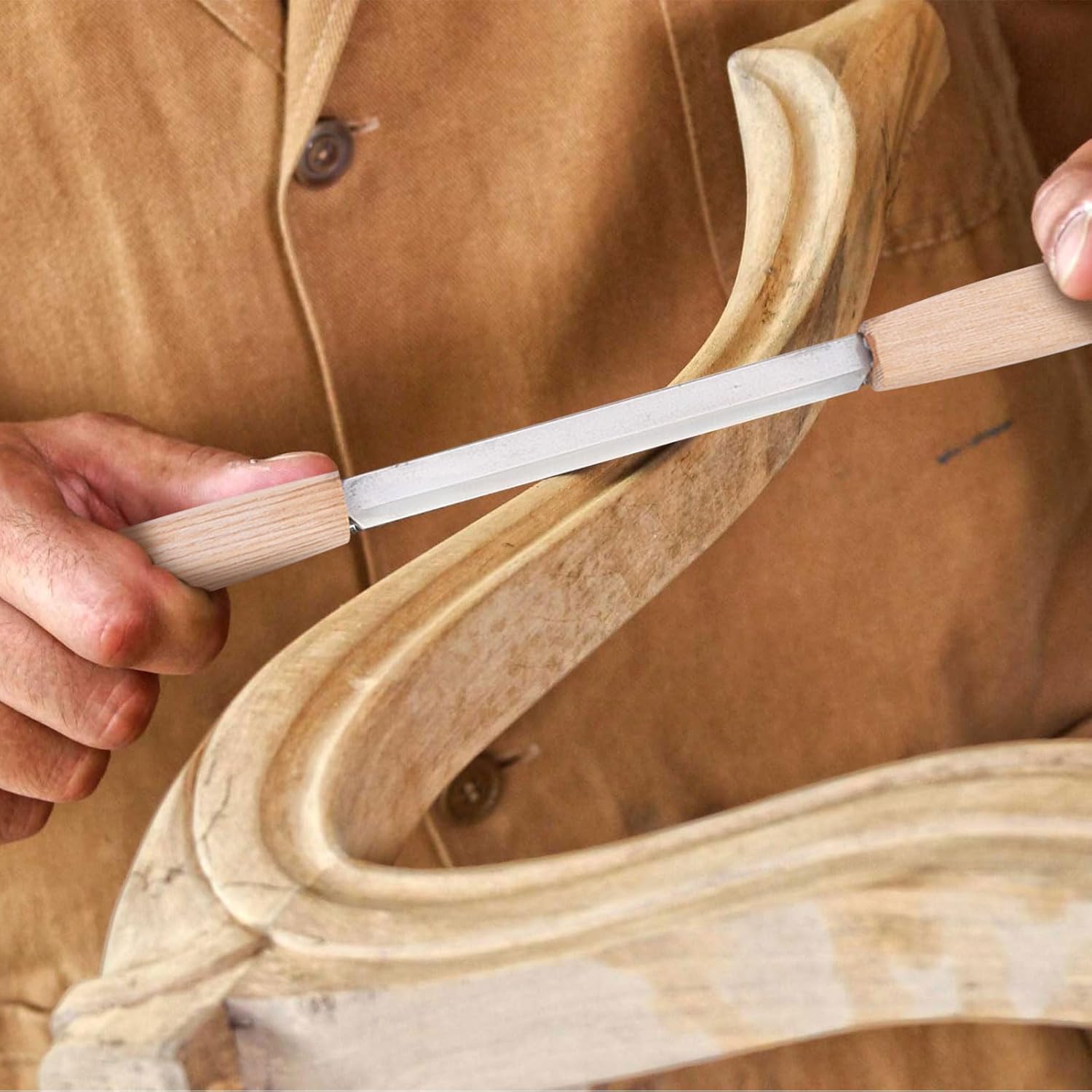 Cuchillo de dibujar con funda de cuero, sk5, cuchillo de afeitado recto, cinceles de madera, tallado en madera, herramientas de dibujo para