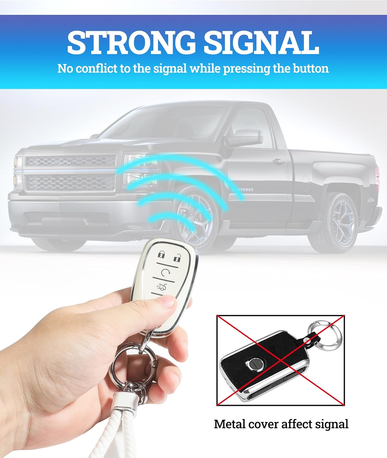 Funda inteligente para llavero con control remoto, fundas para llaves de automóvil con llavero de cuero, funda de llavero de automóvil, funda de