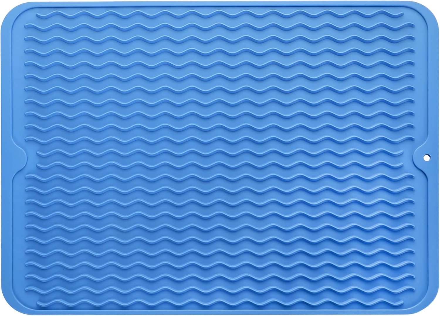 MicoYang Alfombrilla de silicona para secado de platos para múltiples usos, fácil de limpiar, ecológica, resistente al calor, alfombrilla de