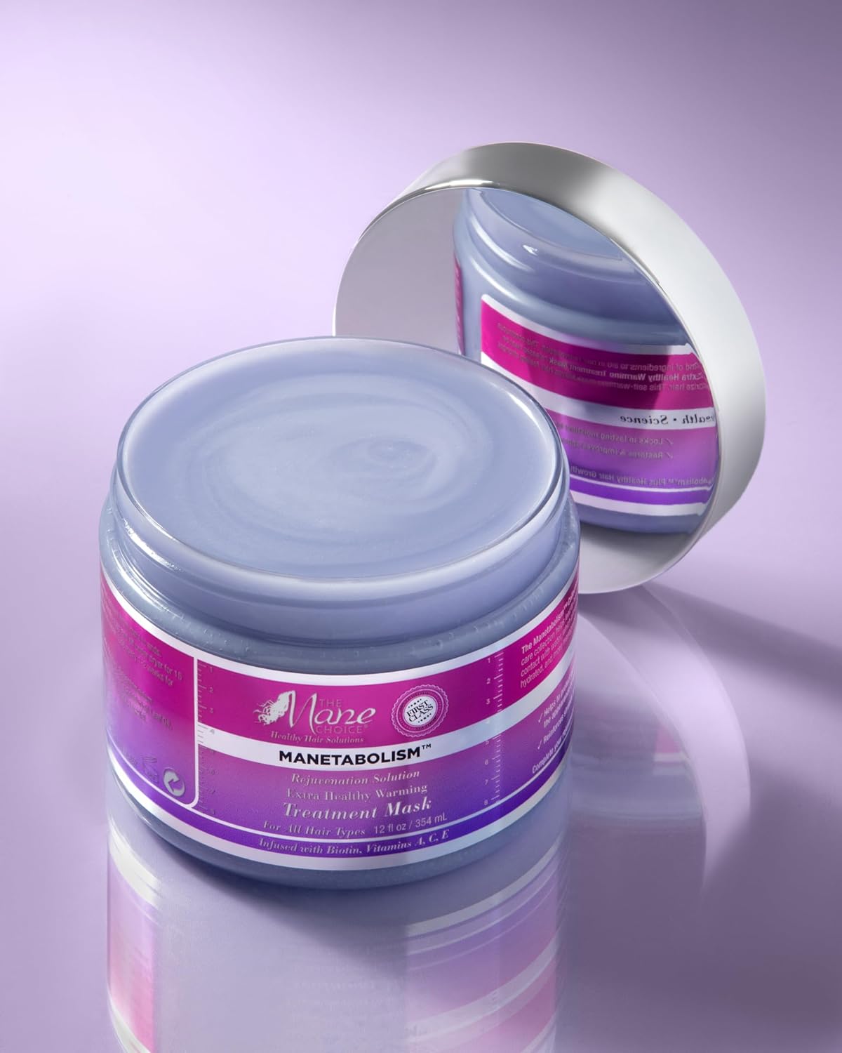 The Mane Choice Manetabolism Rejuvenation Solution Máscara de tratamiento de calentamiento extra saludable, 12 oz