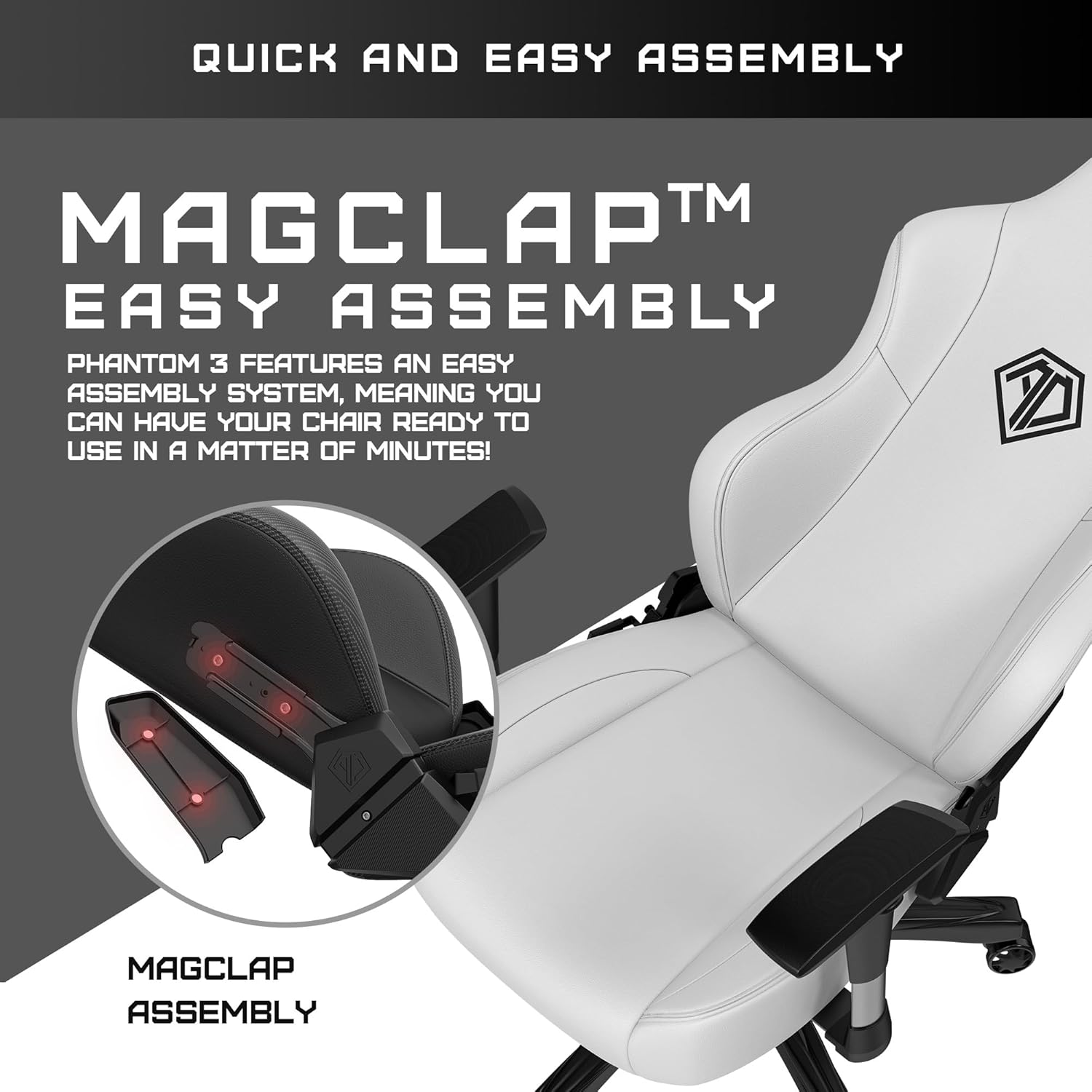 Anda Seat Phantom 3 Sillas de cuero para juegos para adultos, silla grande y ancha para juegos con soporte lumbar, cómodos asientos de videojuegos