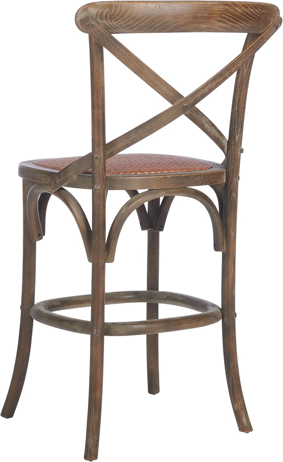 Safavieh Home Collection Franklin Weathered Grey Taburete para mostrador de 24 pulgadas (totalmente montado)